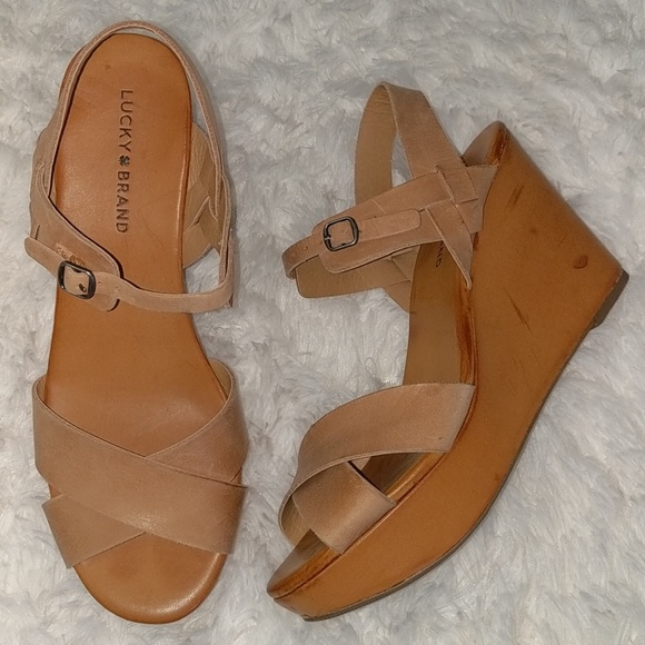 Lucky Brand Shoes - LUCKY 4" Heeled Brown Sandals